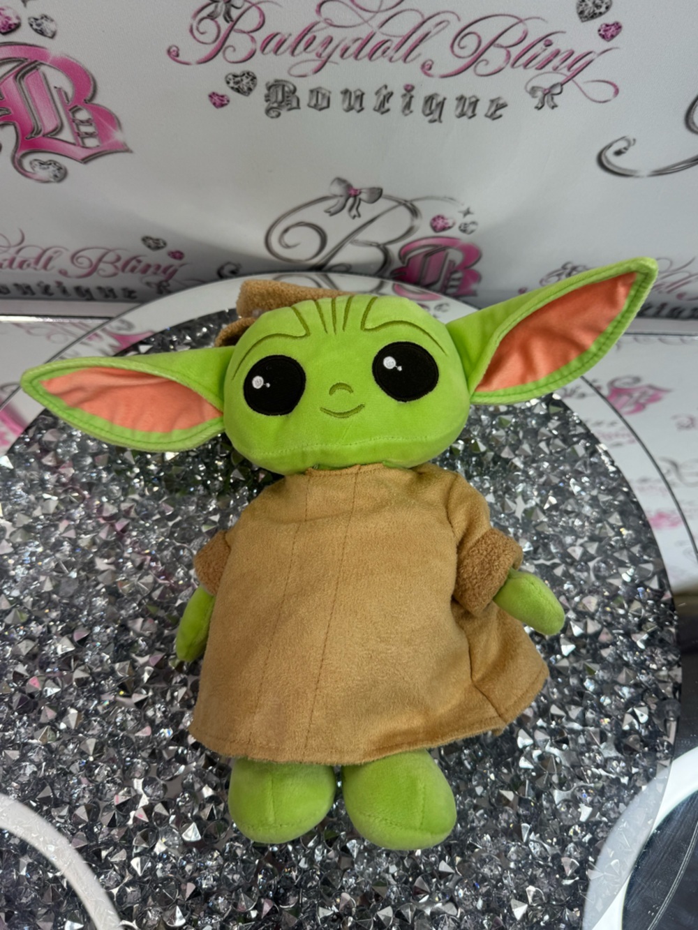 Star Wars Disney yoda grogu Plush Green Baby Yoda Small Toy - Brown Robe